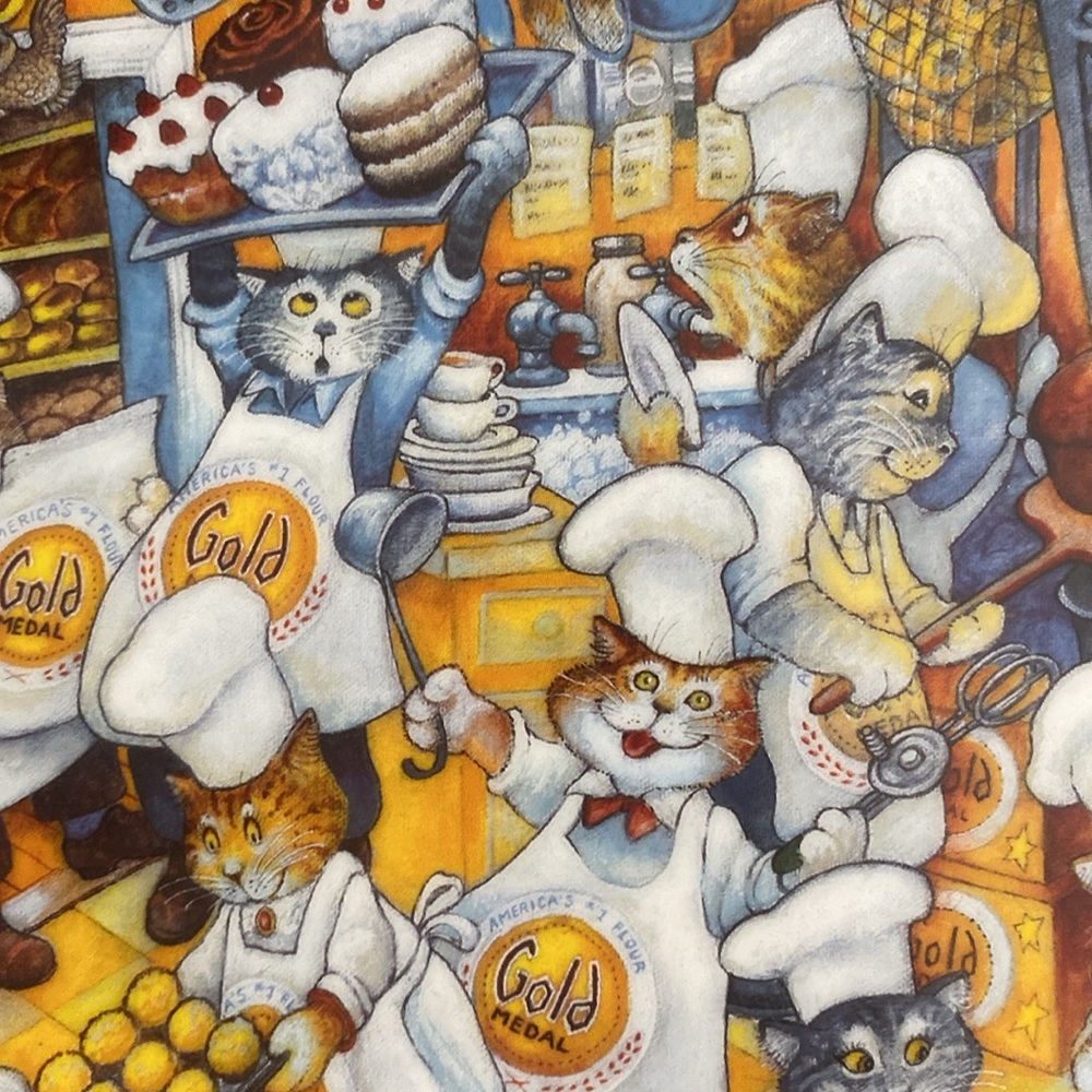 Kitchen Katastrophe by: Bill Bell Cats Franklin Mint Heirloom Plate 8” Porcelein